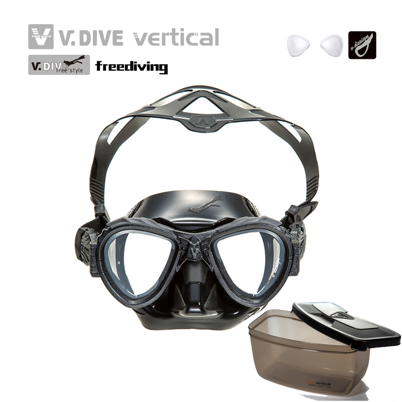 F01 "V 面镜 自潜系列"V.DIVE盒装面镜 威带夫专业潜水镜深潜浮潜面镜