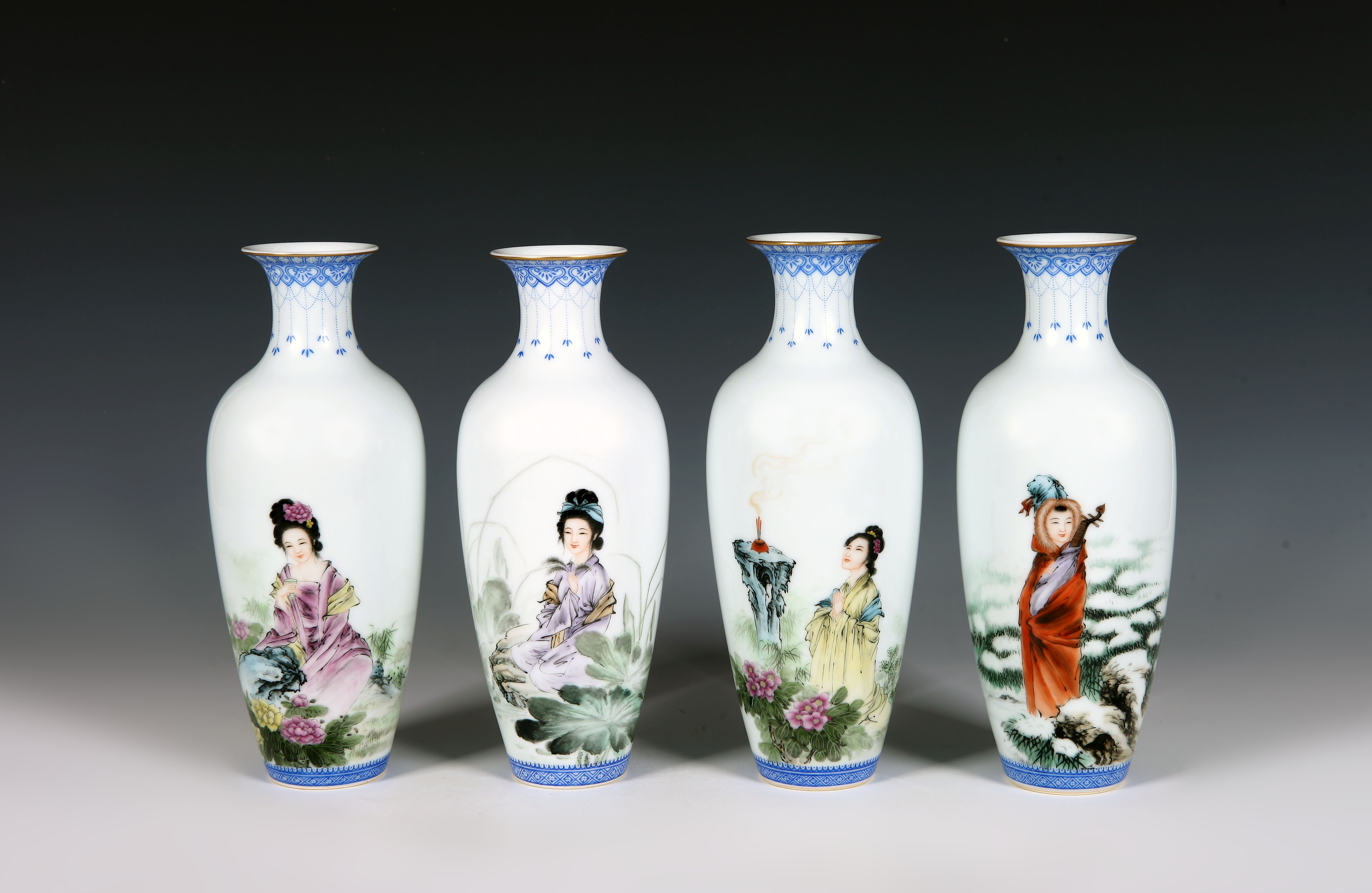 古代四大美女人物花瓶