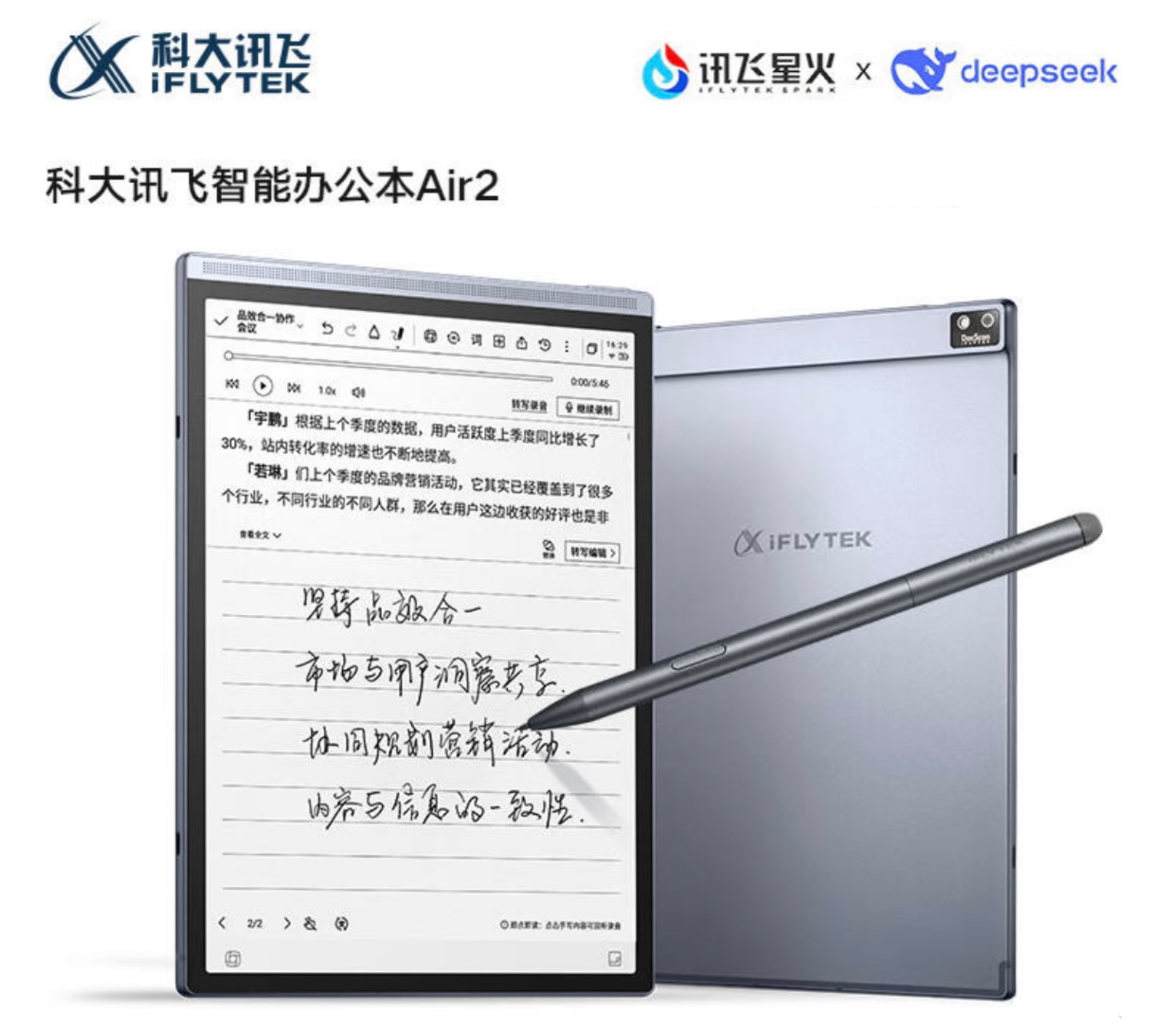 科大讯飞智能办公本Air 2 8.2英寸4GB+32GB默认规格