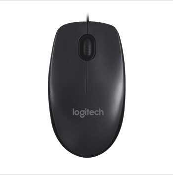 罗技(Logitech) M90有线鼠标台式机外设USB连接 笔记本电脑家用办公光电鼠标 黑色